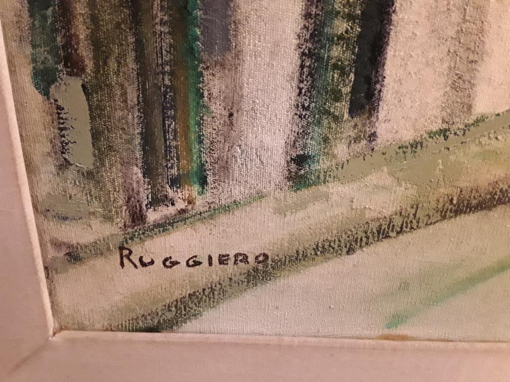 PEINTURE À L'HUILE SIGNEE AMEDEO RUGGIERO