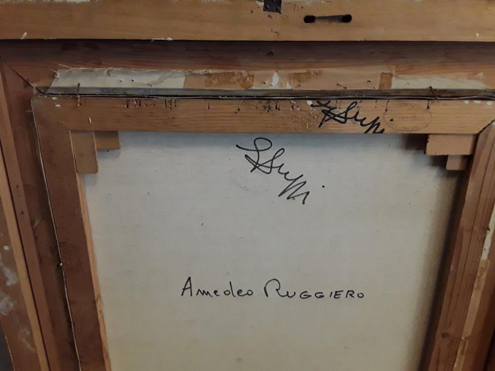 PEINTURE À L'HUILE SIGNEE AMEDEO RUGGIERO