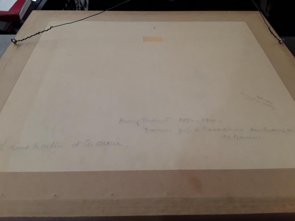 LITHOGRAPHIE SIGNEE H BODART LE VIEUX MOULIN D'ARDENNE