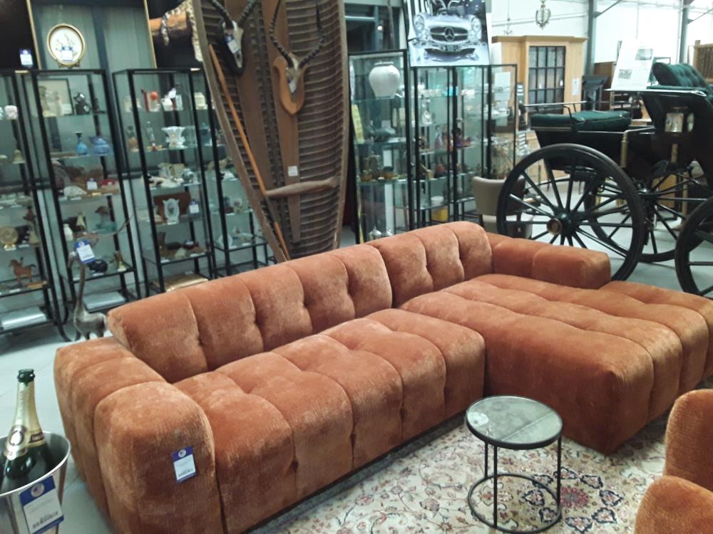 SALON NEUF DESIGN ITALIEN TISSU 3D BRONZE MAISON D'ARCHITECTE