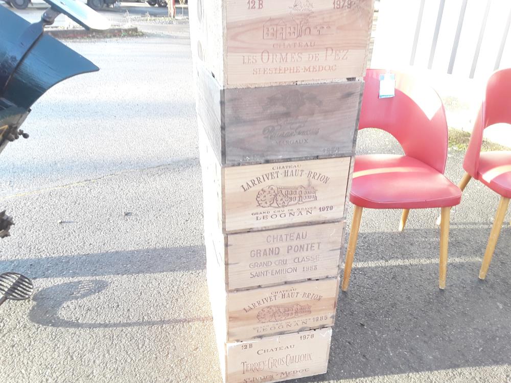 CAISSE À VIN EN BOIS 12 BOUTEILLES DECO