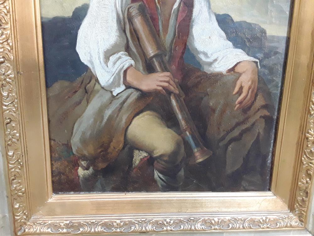 PEINTURE A L'HUILE ÉTUDE ITALIENNE FRANZ THELEN 1826-1877