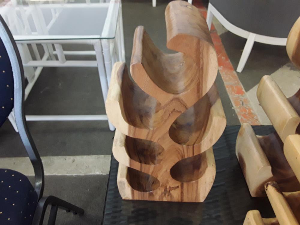 PORTE 6 BOUTEILLES EN BOIS DECO