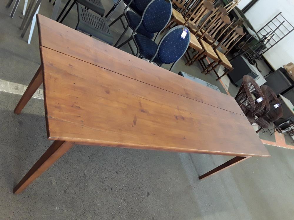 TABLE DE FERME EN CHENE MASSIF 2M2075CM