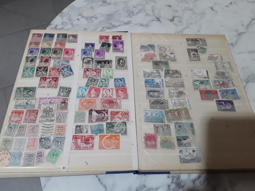 ALBUM TIMBRES BELGIQUE ET CHEMIN DE FER