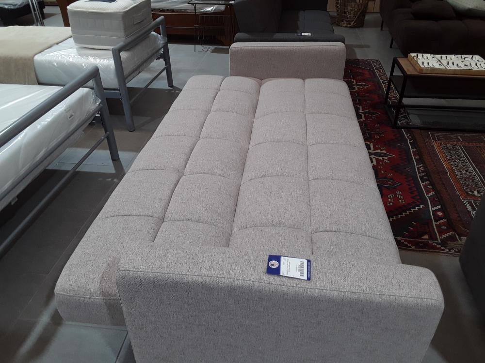 CANAPÉ LIT CLIC CLAC BEIGE DESIGN PIED BOIS