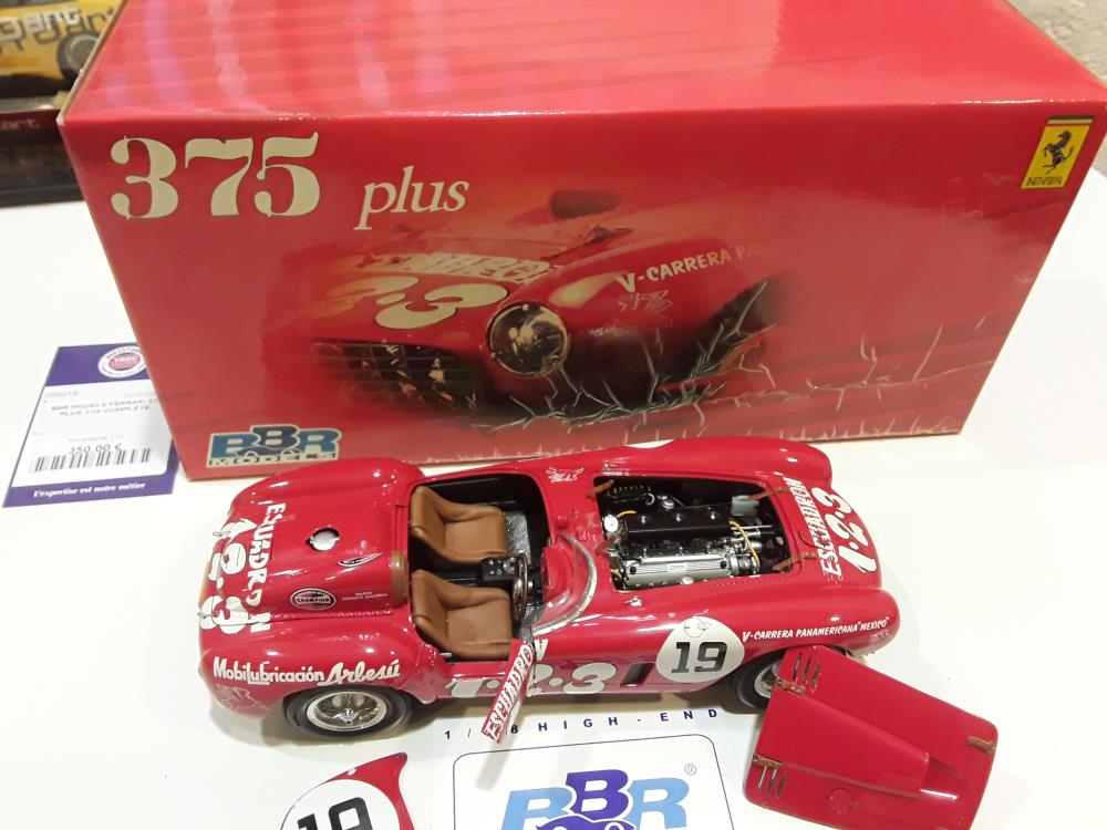 BBR MODELS FERRARI 375 PLUS 1/18 COMPLÈTE