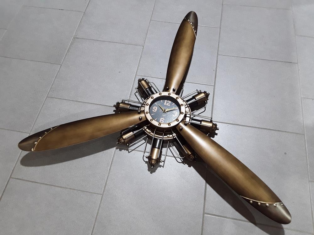 HORLOGE HÉLICE AVIATION DÉCO VINTAGE