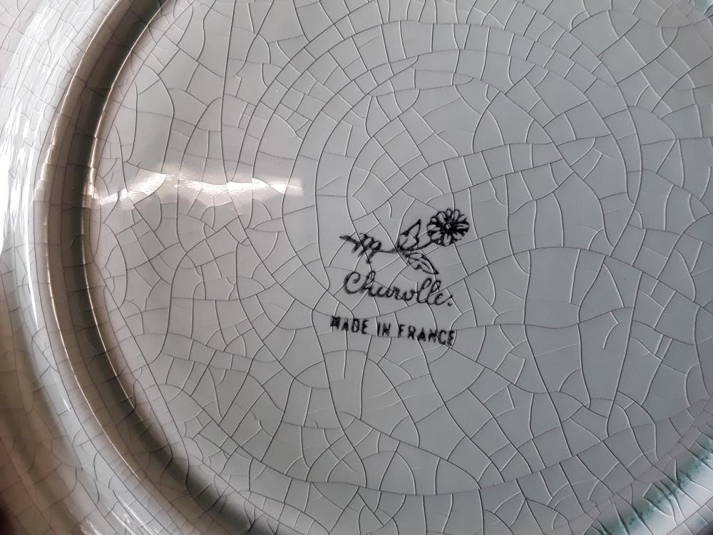 LOT DE 12 ASSIETTES FAÏENCE DE CHAROLLES
