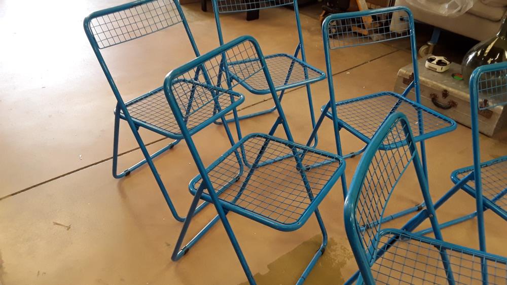 LOT DE 6 CHAISES TED NET IKEA VINTAGE