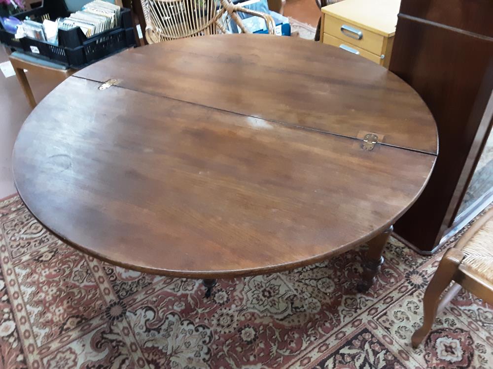 TABLE CHENE DEMI-LUNE