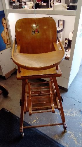 Chaise Haute Bebe Bois Occasion Troc Richwiller