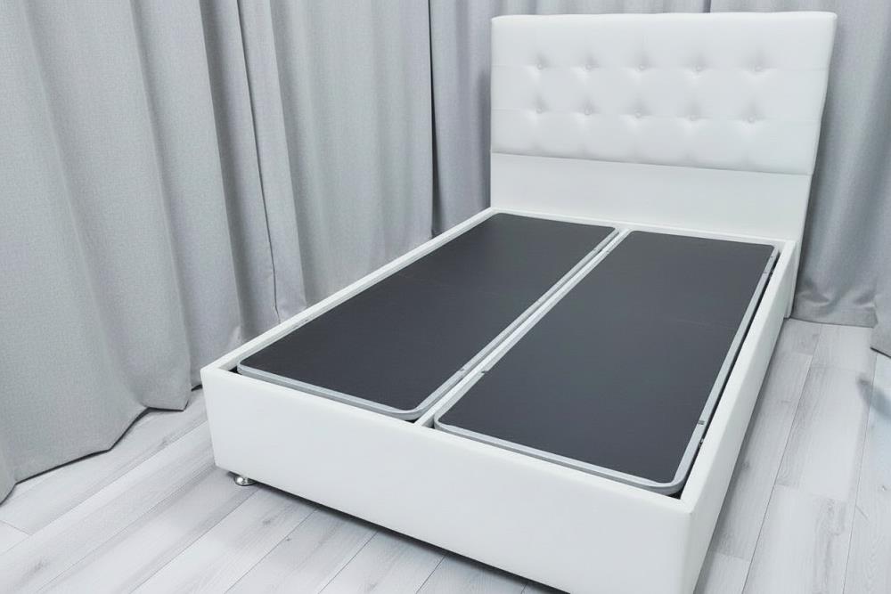 LIT COFFRE "BASIC SIMILI" 160X200CM - BLANC