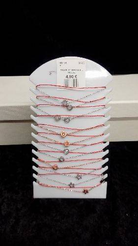 BRACELET STRASS FIL ROUGE