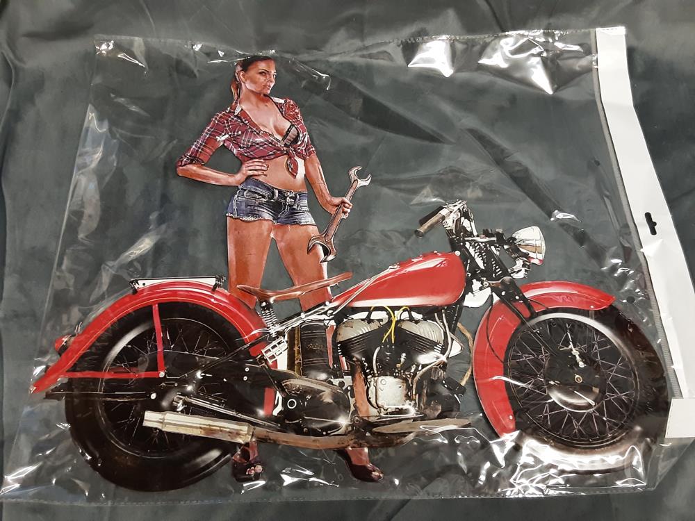 PLAQUE MÉTAL MOTORCYCLE (NU-90)