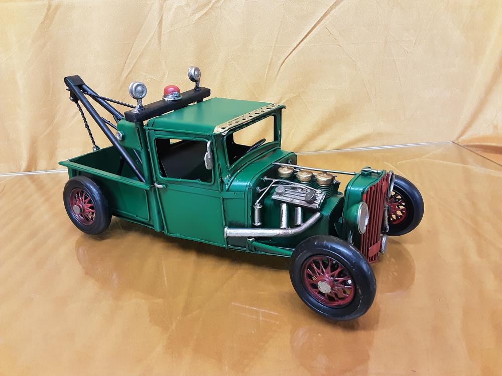 DÉPANNEUSE EN MÉTAL VERT (BL-311)