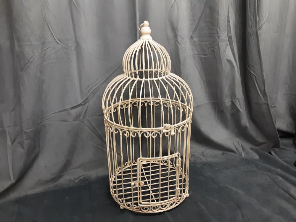 CAGE A OISEAUX DÉCO BLANC GM (RW-188)