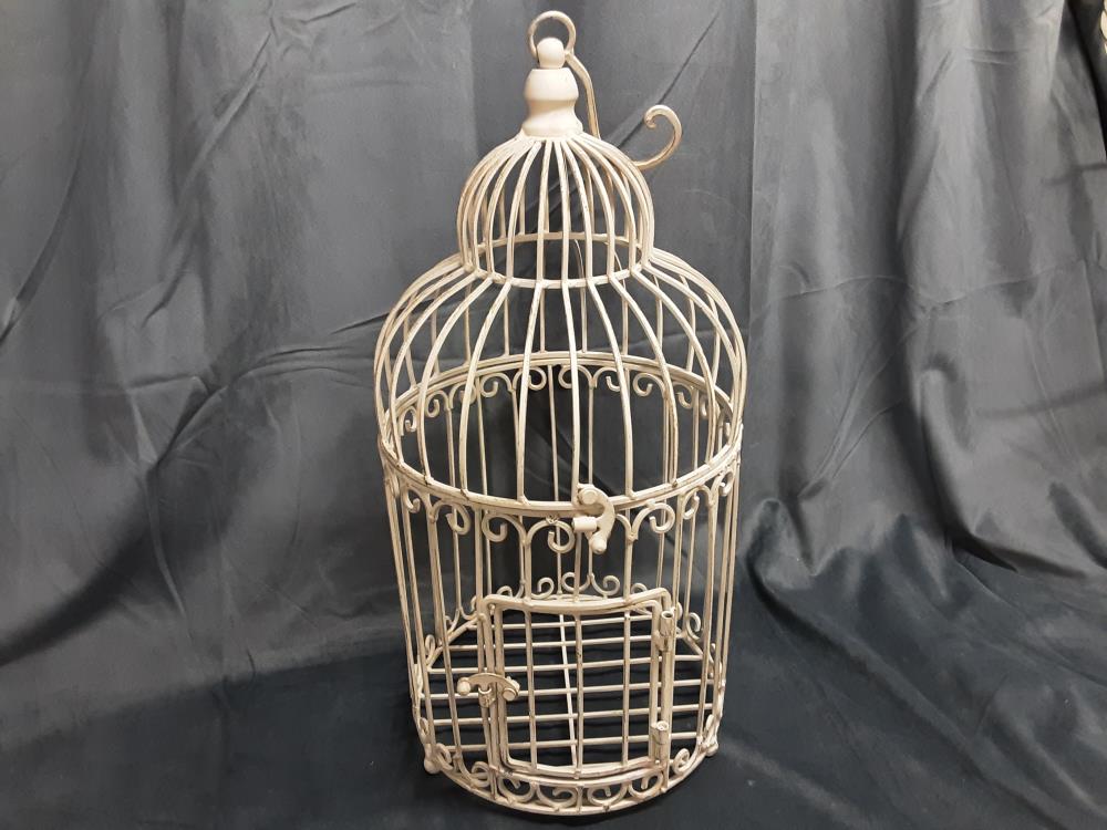CAGE A OISEAUX DÉCO BLANC MM (RW-188)