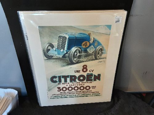 AFFICHE 40X50 8CV CITROEN