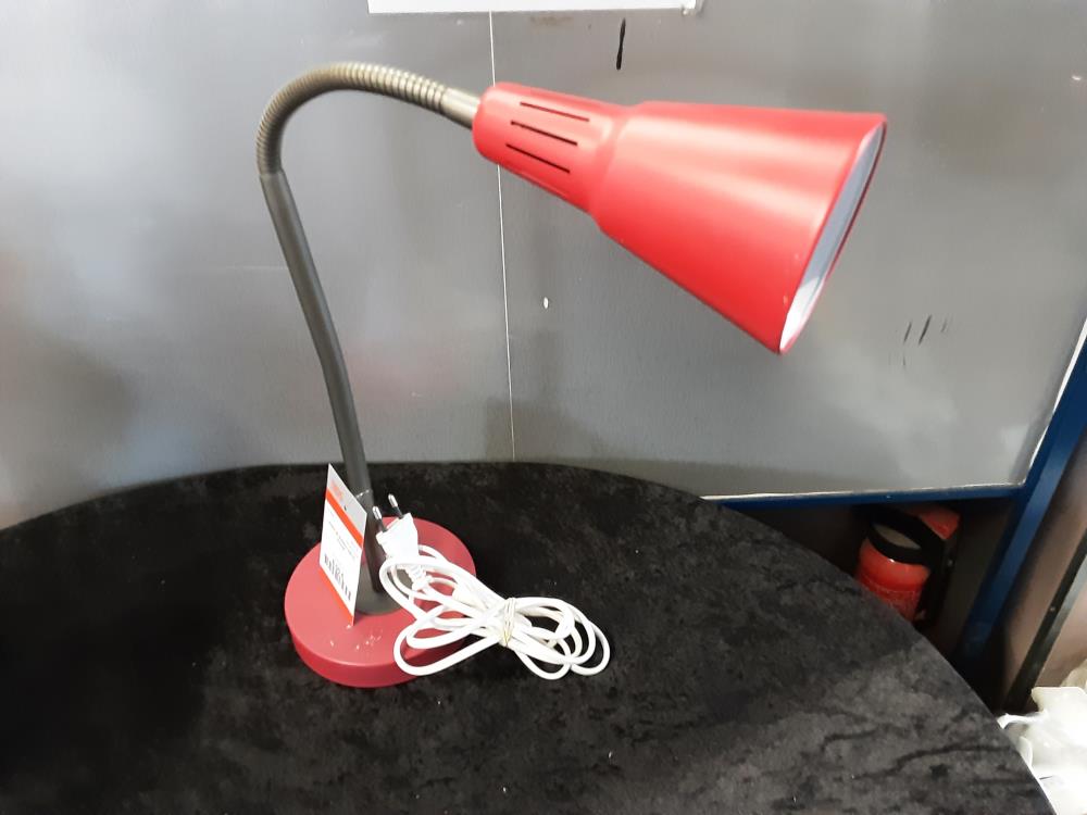 LAMPE DE BUREAU MÉTAL ROUGE 