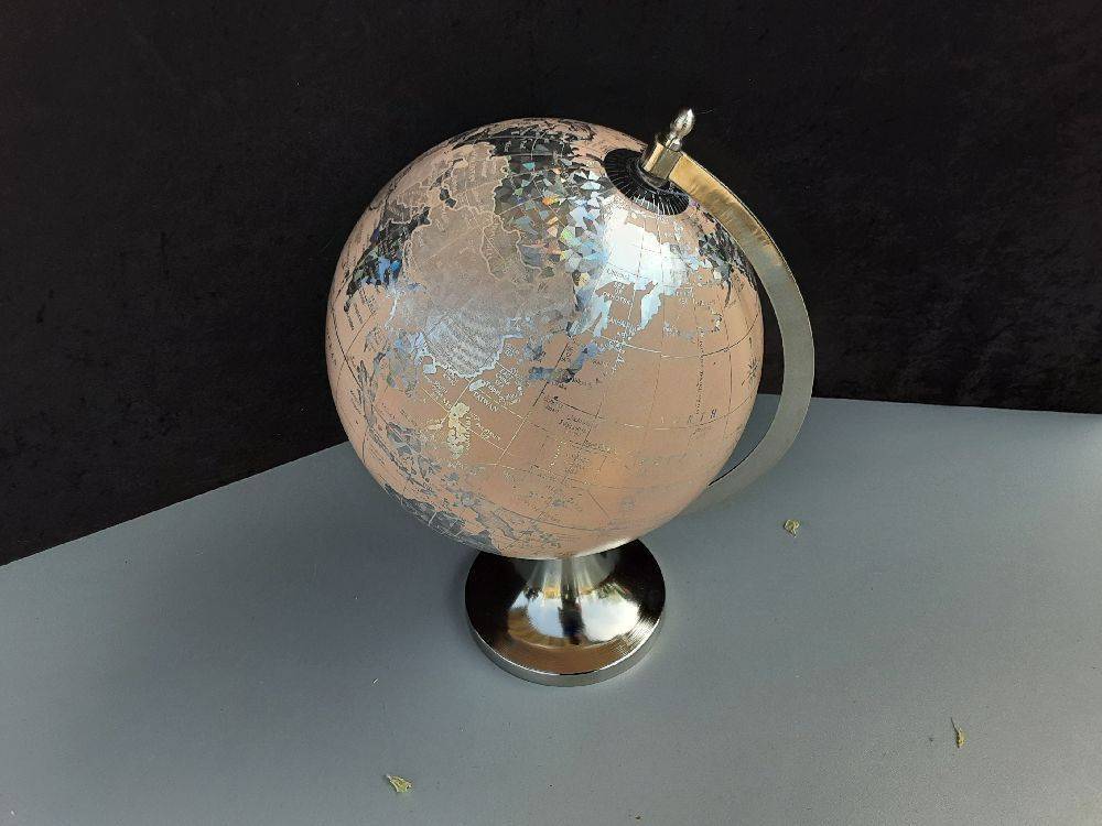 GLOBE TERRESTRE MÉTAL PVC BOULE 20CM (DH-185436)