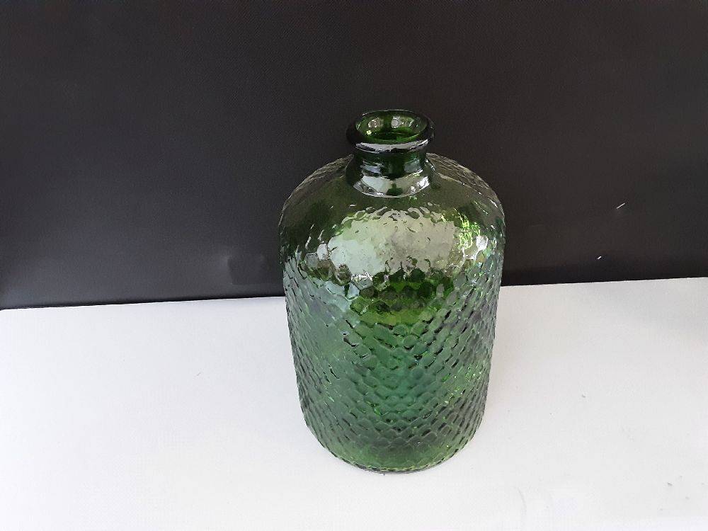 VASE SERENA 5L VERRE RECYCLÉ VERT (08090)