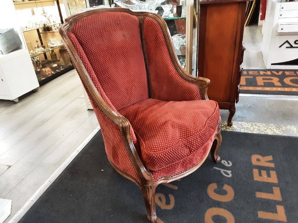 FAUTEUIL TISSU ROUGE