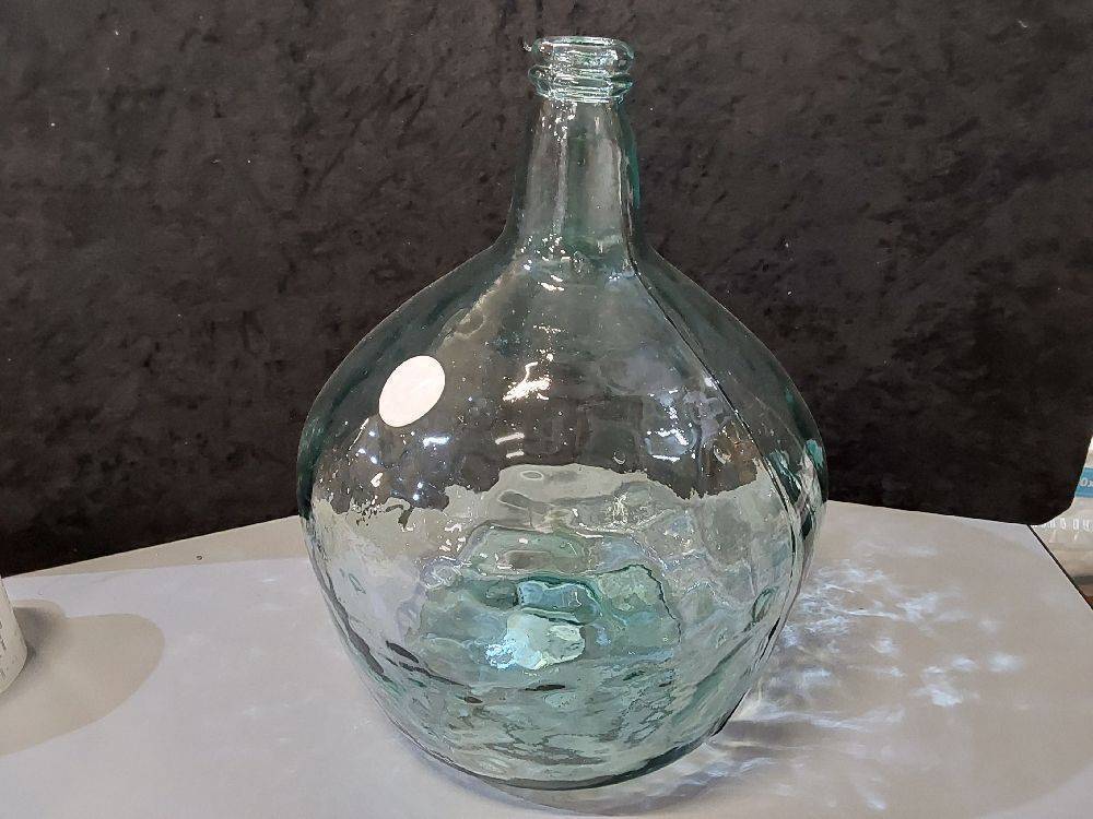 VASE DAME JEANNE 16L EN VERRE RECYCLÉ (08027)