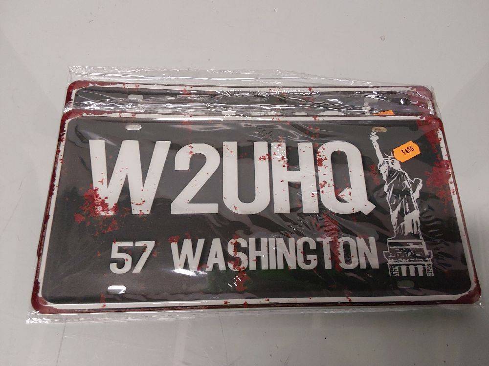 PLAQUE METAL W2UHQ