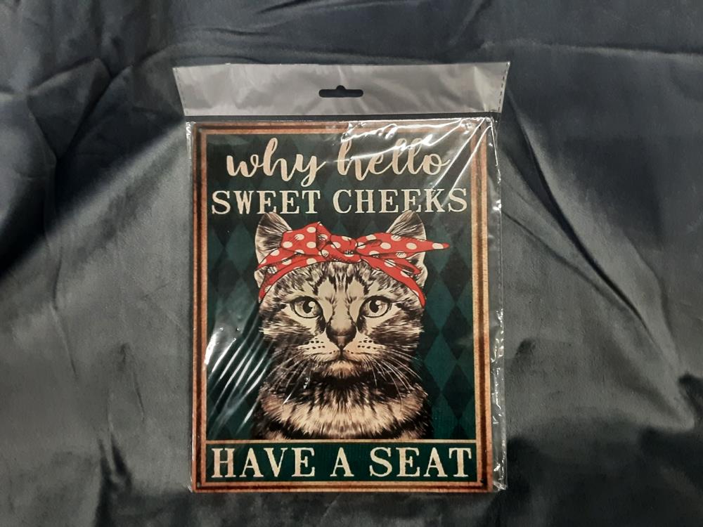 PLAQUE WHY HELLO SWEET CHEEKS (NY-23)