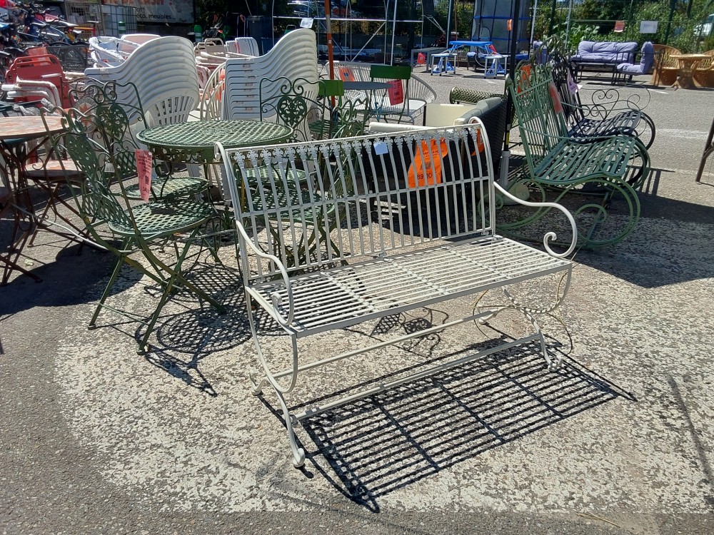 BANC FER FORGE BLANC (RW-14)