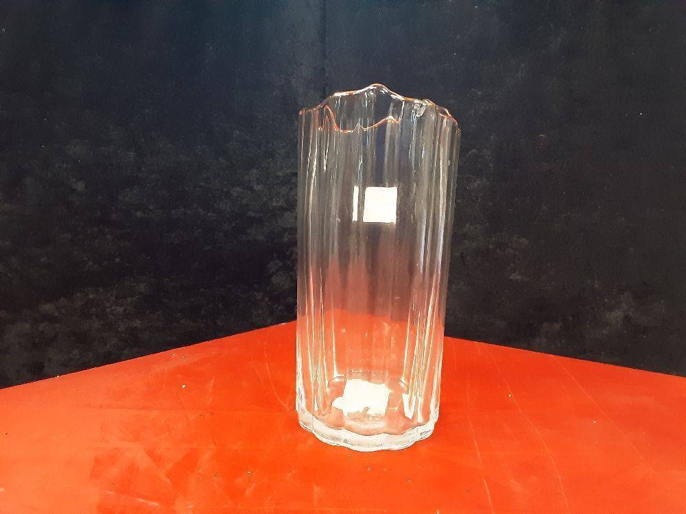 VASE VERRE REBORD DORE