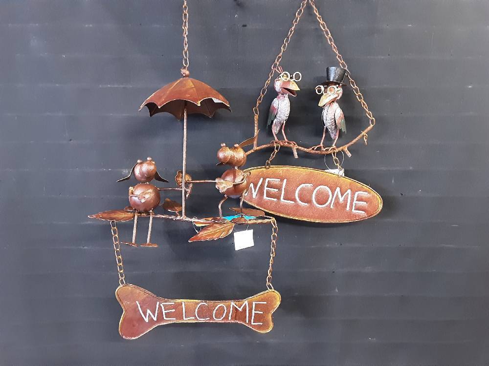 DÉCOR SUSPENDU METAL WELCOME ANIMAUX PM 