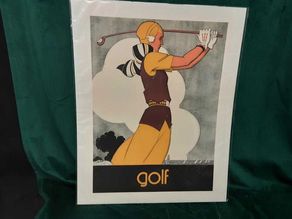 AFFICHE GOLF (40X50)
