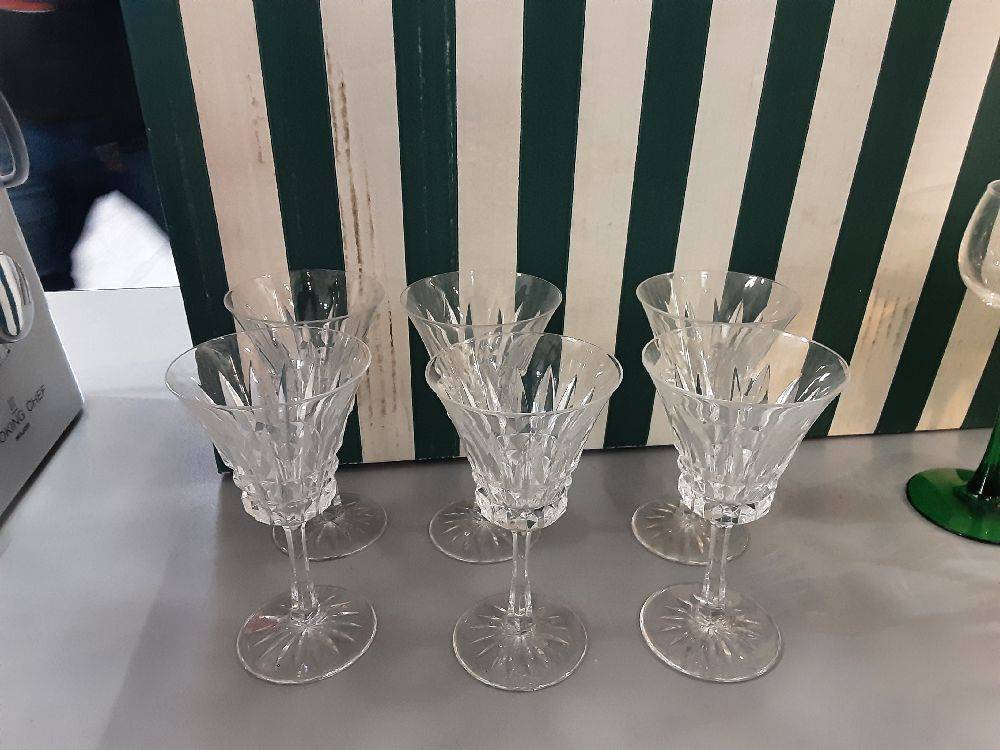 LOT DE 6 VERRES CRISTAL 