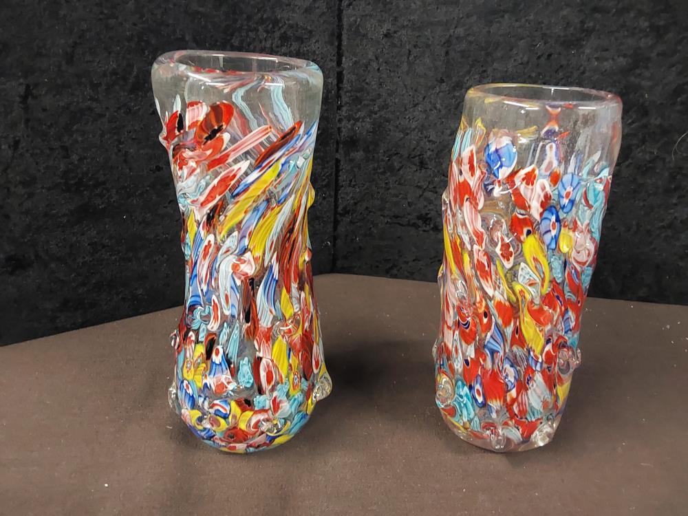 VASE MULTICOLORE STYLE MURANO MN-2 ET MN-1