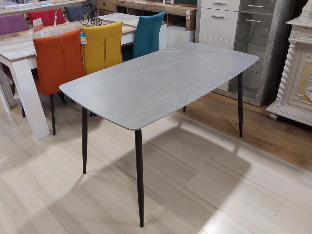 TABLE CERAMIQUE DE SALLE À MANGER GRIS CLAIR DESTOCKAGE (4546/84) 