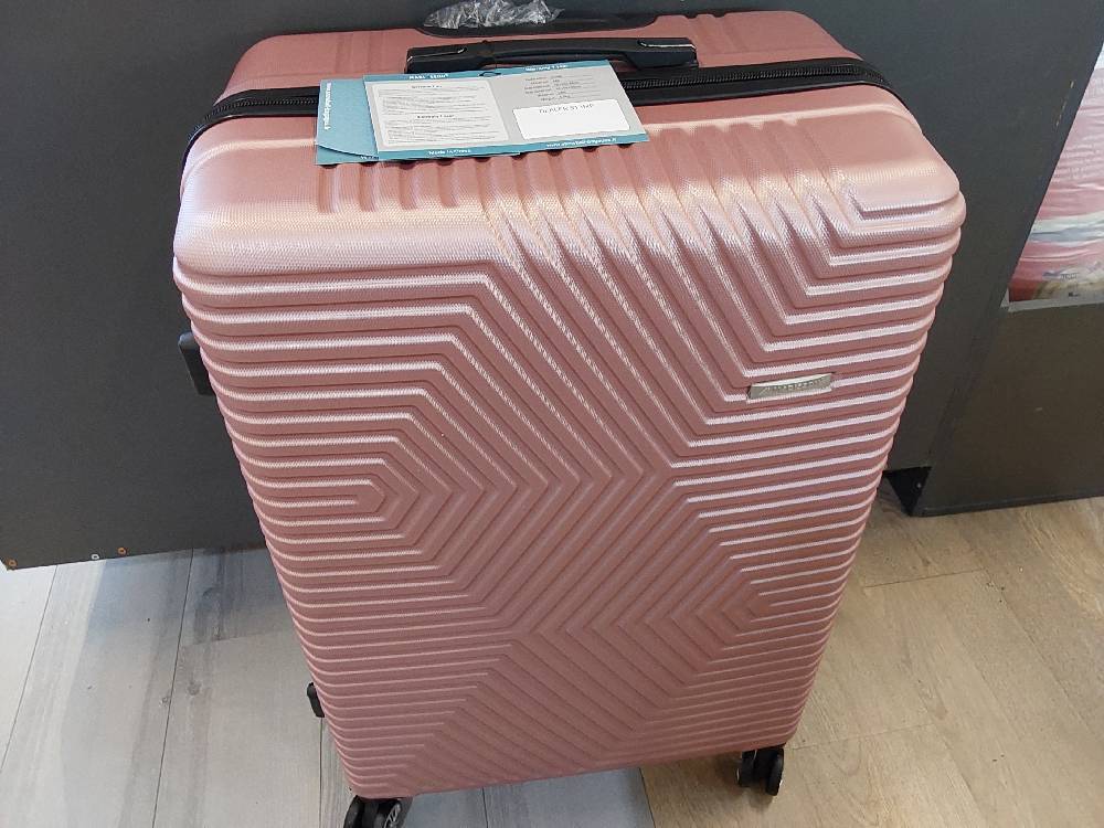 VALISE MADISSON 82CM ROSE GOLD - 100% ABS - ROUES AMOVIBLES (21006)