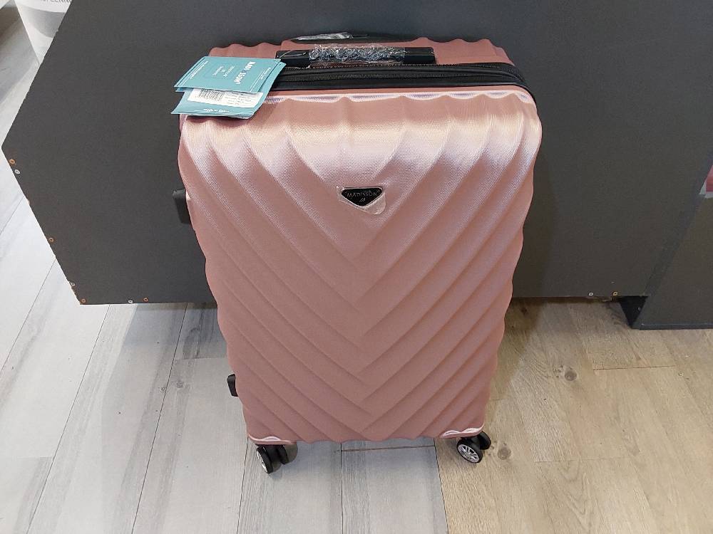 VALISE GM ROSE GOLD - MADISSON - 100% ABS - DOUBLE ROULETTES (93503)