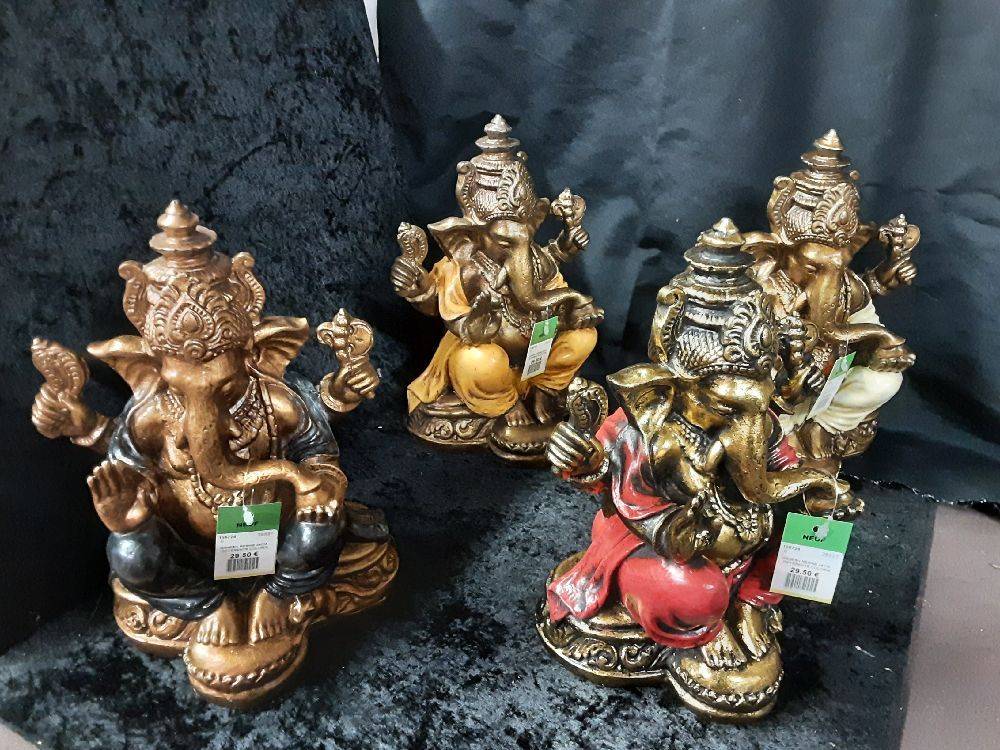 GANESH RESINE 24CM - DIFFÉRENTS COLORIS