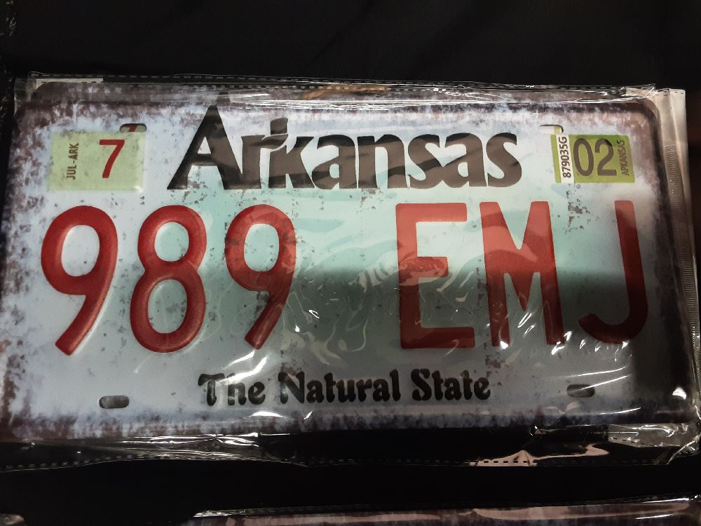 PLAQUE METAL PM ARKANSAS 989