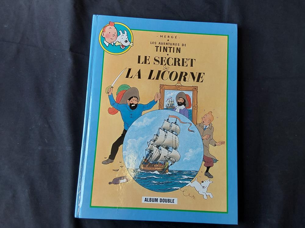 BD ALBUM DOUBLE DE TINTIN LE SECRET DE LA LICORNE ET LE TRESOR DE RACKHAM LE ROUGE 