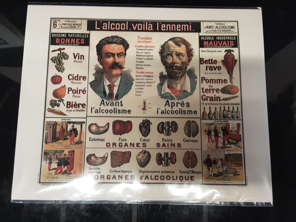 AFFICHE ALCOOL VOILA L ENNEMI (40X50)