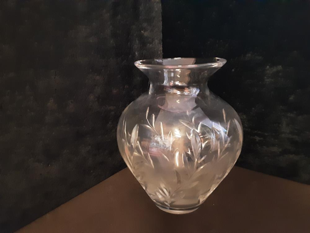 VASE CRISTAL BOULE 