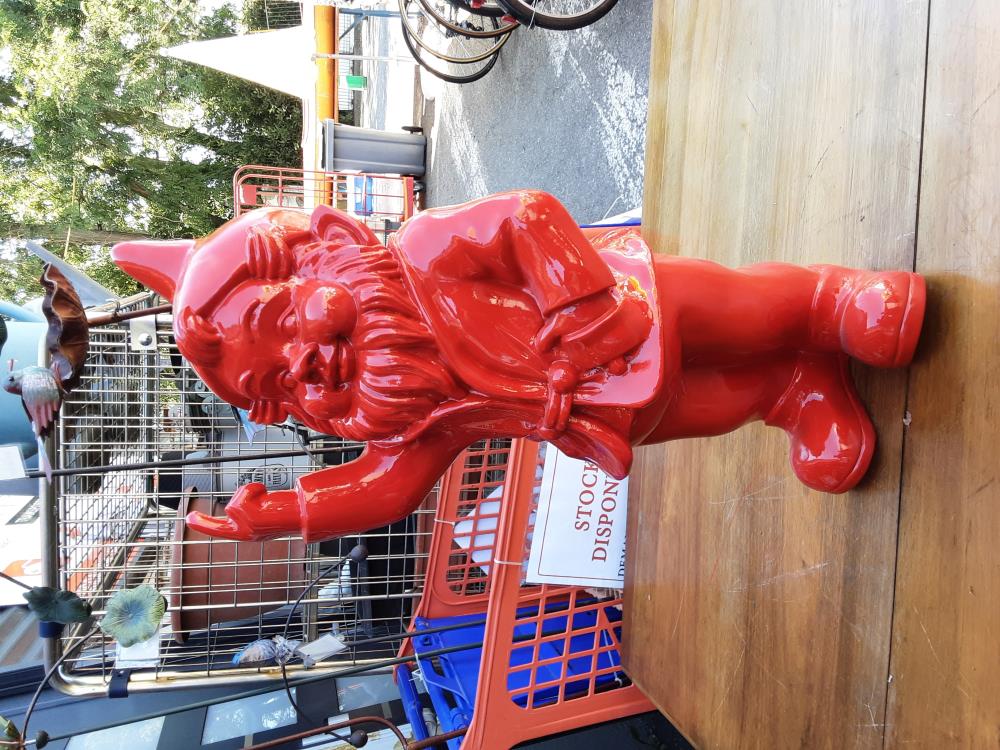 STATUE NAIN ROUGE H.70 CM 