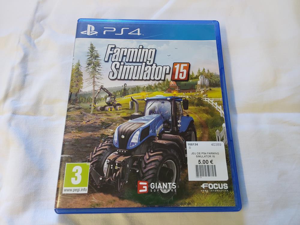 JEU DE PS4 FARMING SIMULATOR 15