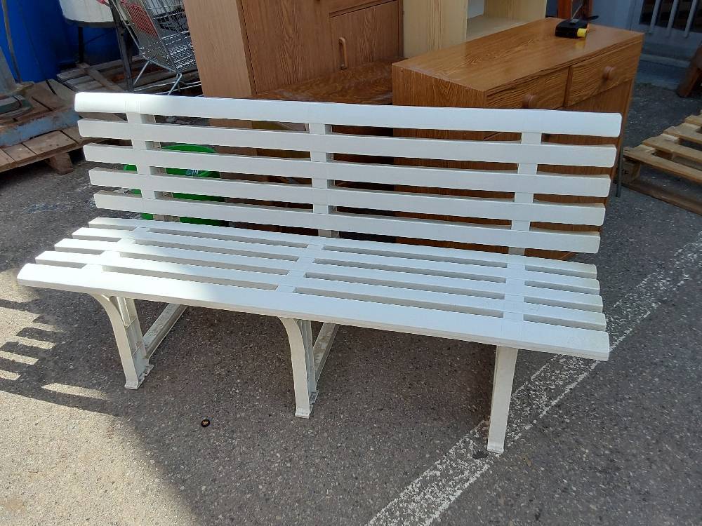 BANC PVC BLANC