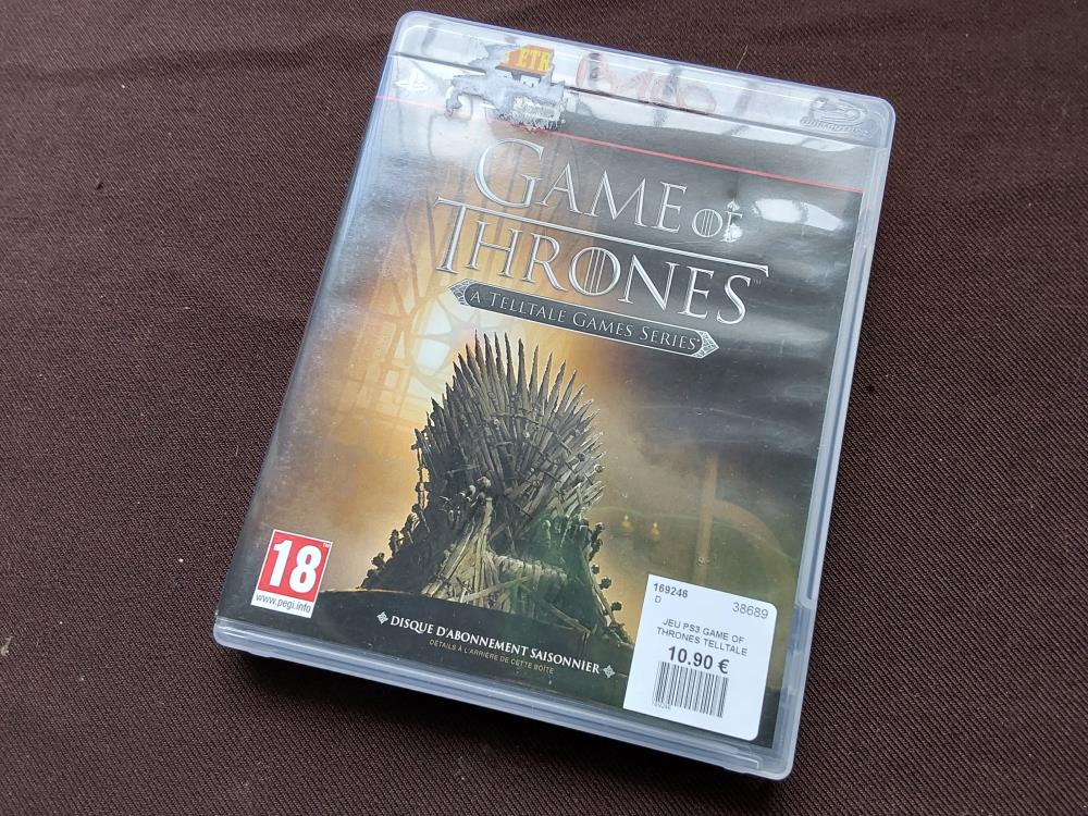 JEU PS3 GAME OF THRONES TELLTALE