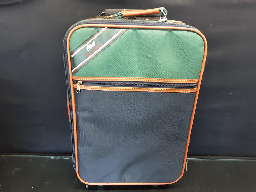 VALISE CLUBMASTER VERT ET BLEU PM