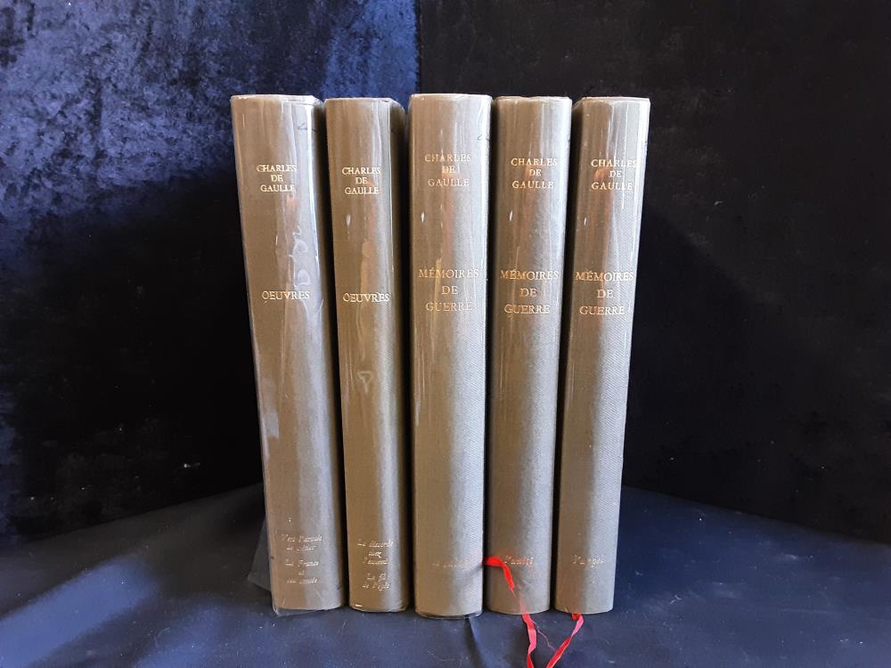 LOT DE 5 LIVRES CHARLES DE GAULLE